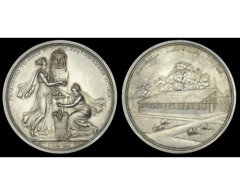 Horticultural Society of London, Foundation Medal (Est. 1804), a silver medal by G.F. Pidgeon after R. Batty for Rundell, Bri