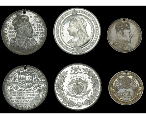 SOUTH AFRICA, Victoria, Diamond Jubilee, 1897, Transvaal, a white metal medal by Run Bros, 40mm (W & E 3400A [not gilt]; BHM 