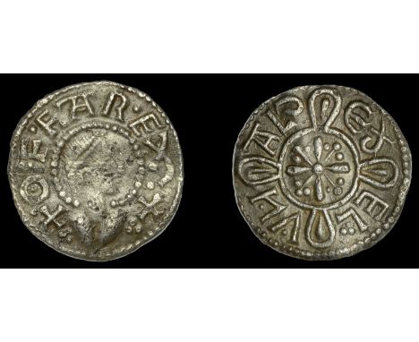 Kings of Mercia, Offa (757-96), Penny, Light coinage, London, Æthelweald, + offa rex +, diademed bust right, rev. edelvvald, 