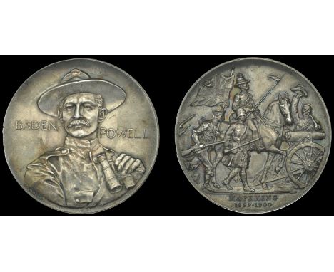 SOUTH AFRICA, Defence of Mafeking, 1900, a silver medal, unsigned [by F. Bowcher] for Spink, facing bust of Baden-Powell, rev