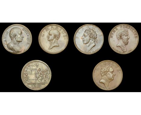 History of the Roman Republic, copper medals by J. Dassier (6), struck c. 1740-50, viz. Numa Pompilius, The Twelve Tablets, P