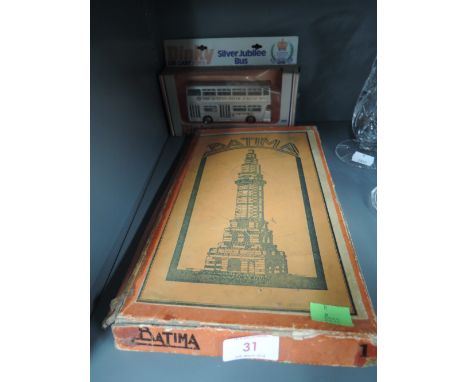 A set of vintage toy Batima Construction Blocks 