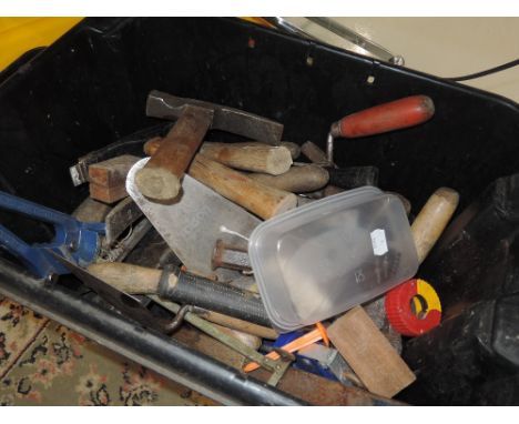 A large box vintage and later hand tools etc
