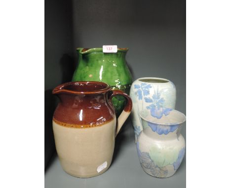 A selection of vintage ceramic jugs and vases