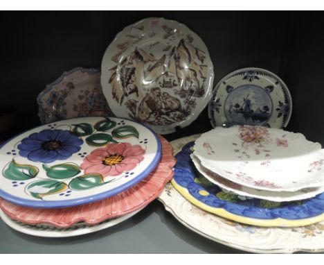 A selection of vintage display and other plates