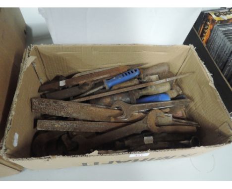 A selection of vintage garage and DIY tools