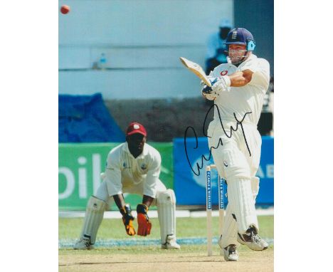 Cricket Graham Thorpe signed 10x8 inch colour photo pictured in action for England in test match cricket. Good condition Est.