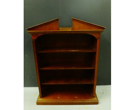 A contemporary wall hanging shelf unit, 70 x 50cm