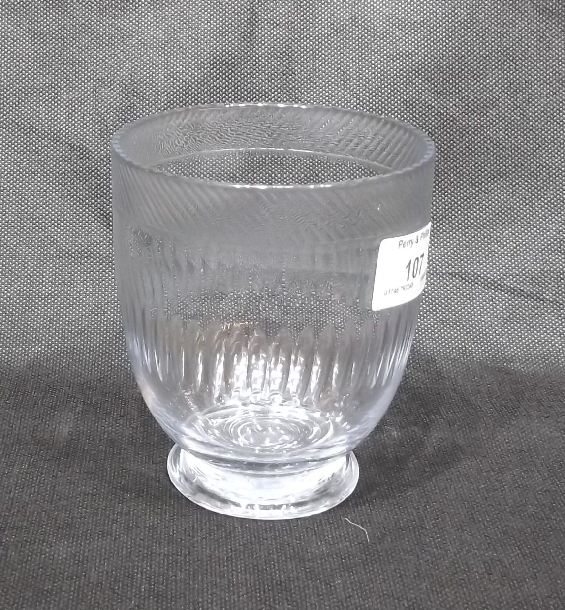 Glass Mixing Bowl from a Tea Caddy