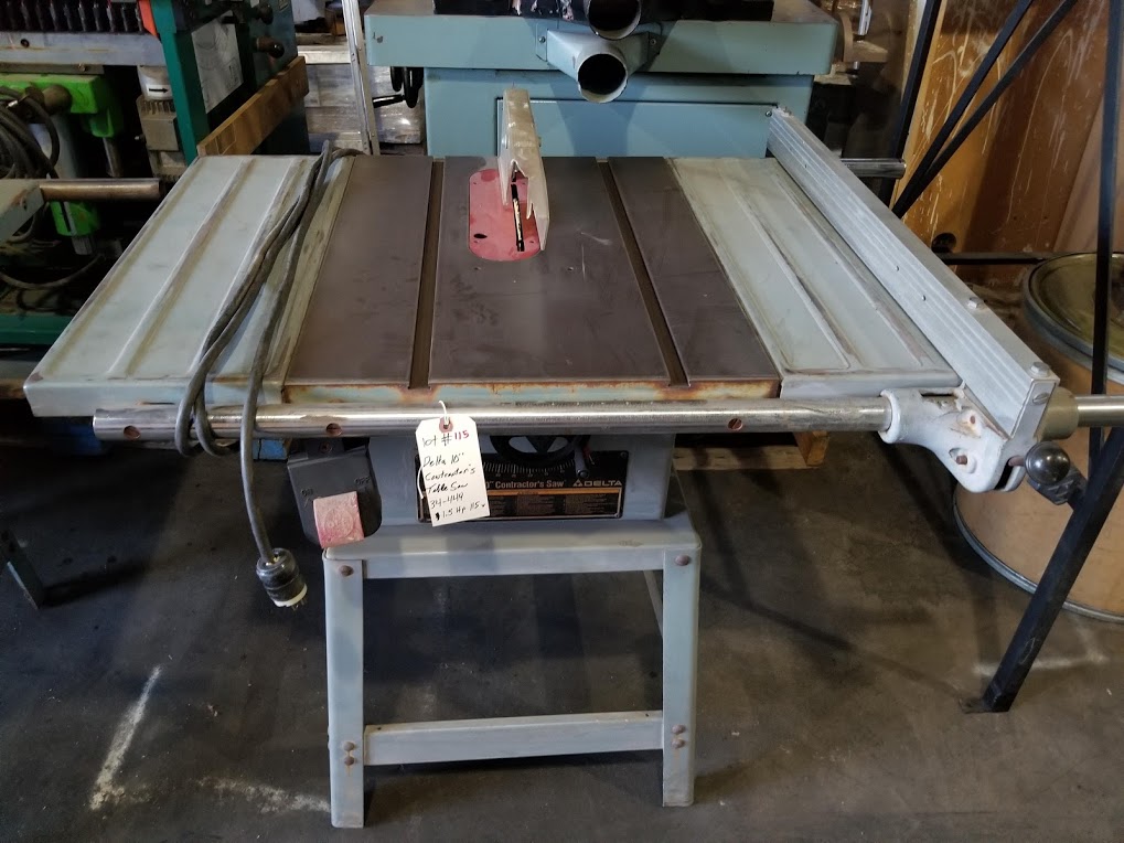 Delta 10 Contractor Table Saw Model 34 444 15 Hp 115230 Volt 1 Phase 4572