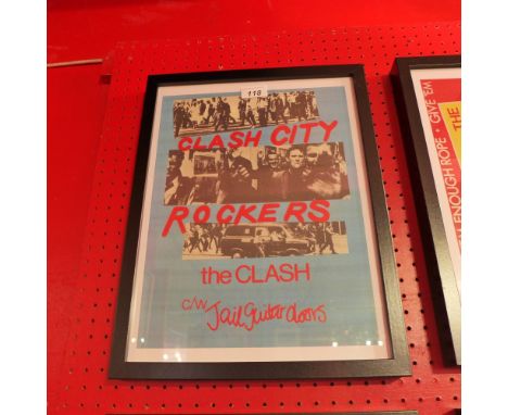 A framed art print 'The Clash City Rockers' 30cm x 40cm
