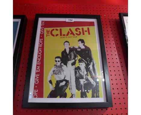 A framed art print 'The Clash Sort It Out Tour' 30cm x 40cm