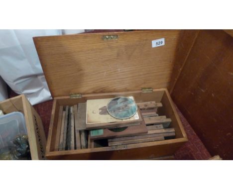 A quantity of magic lantern slides 