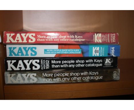FOUR VINTAGE KAY'S CATALOGUES 1982, 83, 84 AND 85