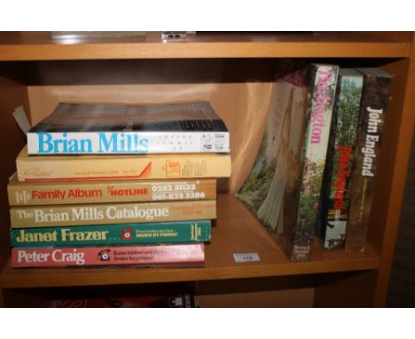A COLLECTION OF VINTAGE CATALOGUES TO INCLUDE BRIAN MILLS, BURLINGTON, JOHN ENGLAND 1970S AND 1980S ETC.
