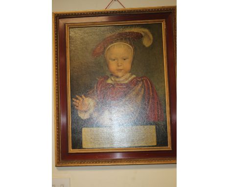 A FRAMED PRINT OF EDWARD VI AS PRINCE OF WALES