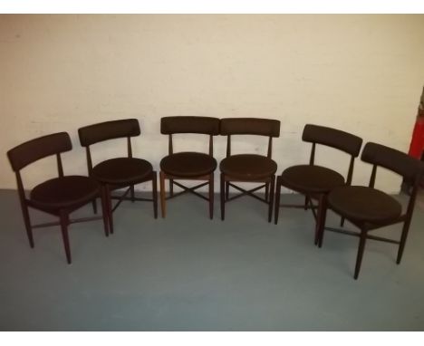 SIX VINTAGE G-PLAN DINING CHAIRS