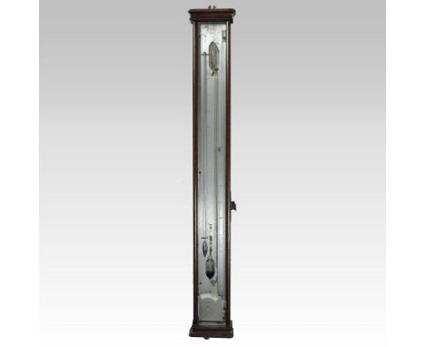 A 19th century patent sympiesometer, with a glazed case, signed A. Adie, Edinburgh, No 218, 64cm tall. Alexander Adie (1775-1