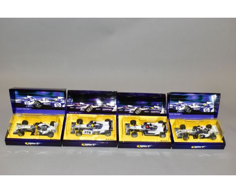 FOUR BOXED SCALEXTRIC SPORT LIMITED EDITION B.M.W. WILLIAMS F1 RACING CARS, FW23 No.5 (C2334), FW23 No.6 (C2335), FW26 No.3 (