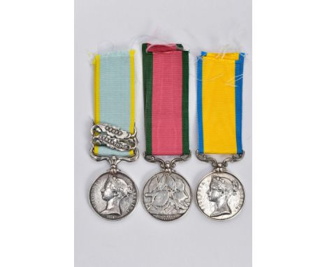 VICTORIAN CRIMEA AND BALTIC MEDAL GROUP, to include 1854 Crimea medal two bars, Sebastopol &amp; Azoff, named to Wm(William) 