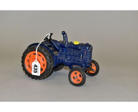 AN UNBOXED CHAD VALLEY CLOCKWORK FORDSON MAJOR E27N TRACTOR, No.9235, 1/16 scale, playworn condition with paint loss and wear