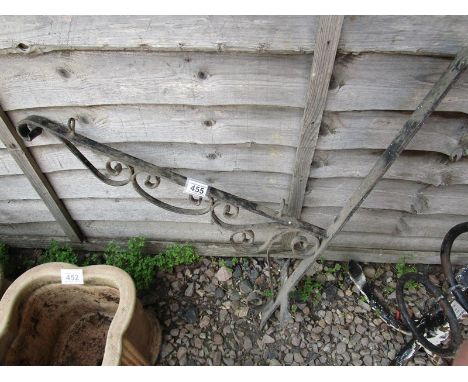 Cast iron sign bracket