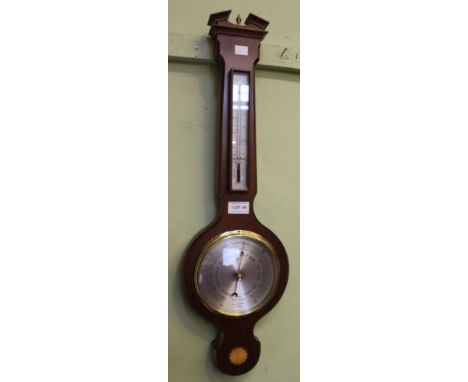 A reproduction banjo barometer "Sewills Liverpool"