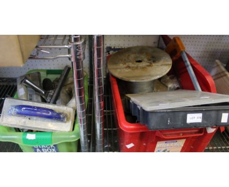 Two boxes containing a selection of tools &amp; accessories