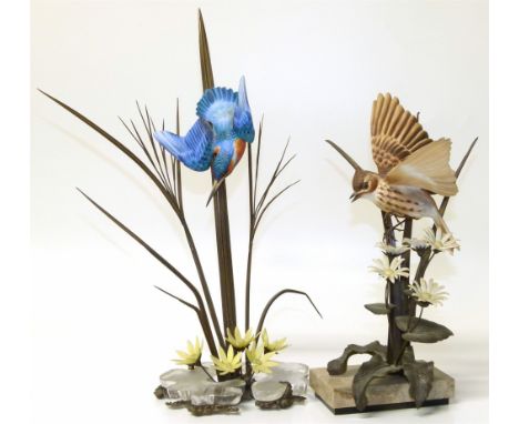 Albany Fine China (Royal Worcester) skylark and a kingfisher Condition reports are not available for our Interiors Sales.
