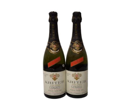 Kriter French Sparkling Wine 1969 x 2 bottles. Buyers Premium 18% +VAT