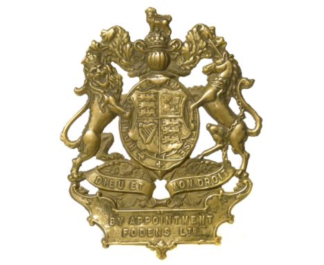 Foden by appointment steam engine badge Condition reports are not available for our Interiors Sales.
