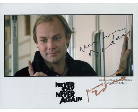 James Bond Klaus Maria Brandauer (Never Say Never Again As Largo) Signed 8x10 photo. Brandauer is known internationally for h