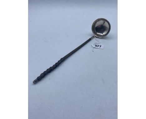 Another toddy ladle with plain circular bowl