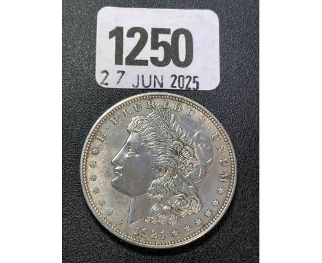 USA Silver Morgan Dollar Coin 1921 P Philadelphia