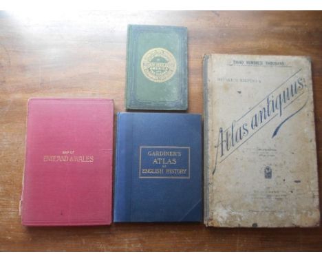 KEIPERT, H.   Atlas Antiquus  12th.ed. plus 2 other atlas &amp; 1 cloth backed fldng. map (4)