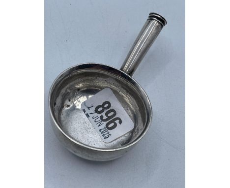 An Eighteenth century toddy ladle bowl 2.25 inches dia stamped with an M 59g