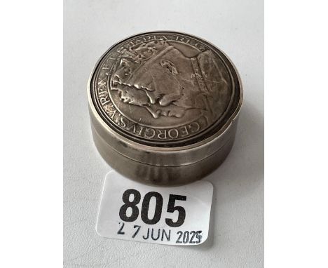 An Edwardian Coronation Commemorative jar and cover, Birmingham 1910 by JP