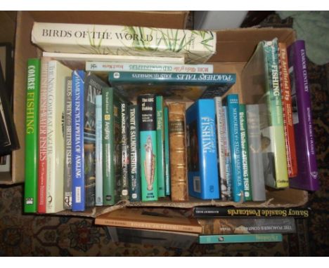VARIOUS BOOKS   a box, mostly fishing &amp; country sports