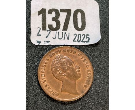 Norway 2/3 of skilling 1855, high grade with lustre
