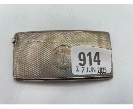 A further card case engine turned 3.5 inches wide Birmingham 1910 by D bros 43g