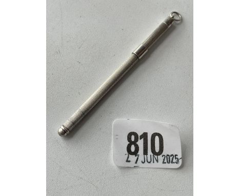 A swizzle stick stamped sterling silver