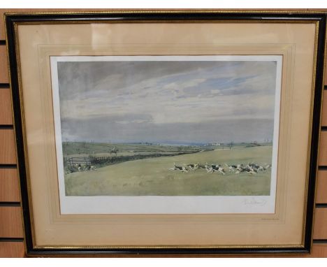 Lionel Edwards (1878-1966) a framed signed print entitled Cottesmore