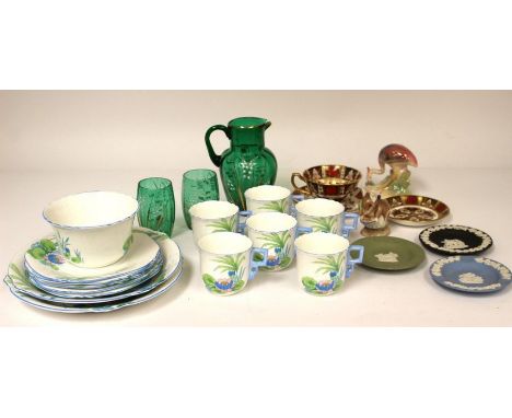 A large collection of mixed ceramics to include; Abbeydale 'Chrysanthemum' patterned cup and saucer and pin dish, various Ayn