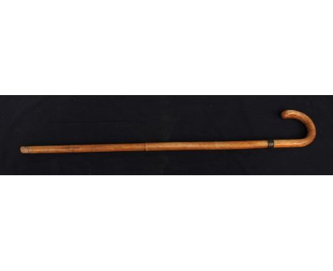 A Jaki Werk of Germany walking stick which opens to reveal a tripod, c.1930s.