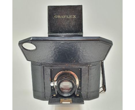 A Graflex box camera, with outer leather caseProvenance:  Part of a vast single owner collection of cameras, lenses and photo