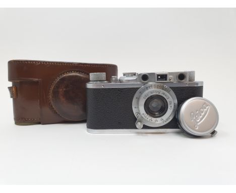 A Leica II camera, serial number 108206, with leather outer caseProvenance:  Part of a vast single owner collection of camera