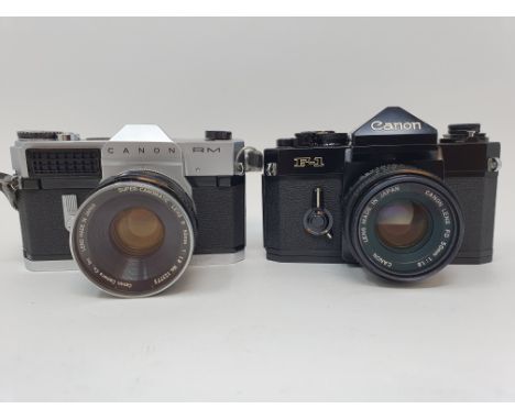 A Canon RM camera and a Canon F-1 camera (2)Provenance: Part of a vast single owner collection of cameras, lenses and photogr