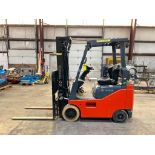 Toyota 3,000-LB. Capacity Forklift, Model 8FGCU15, S/N 41518, LPG, Cushion Tires, 3-Stage Mast, 189"
