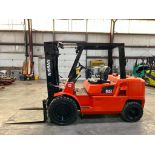 Nissan 9,000-LB. Capacity Forklift, Model F04D40HV, S/N AN19C50143, Diesel, Solid Pneumatic Tires, 3