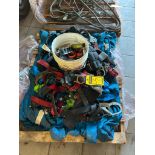 Skid of Lifting Slings, Harnesses, Self Retracting Life Line, & Shackles